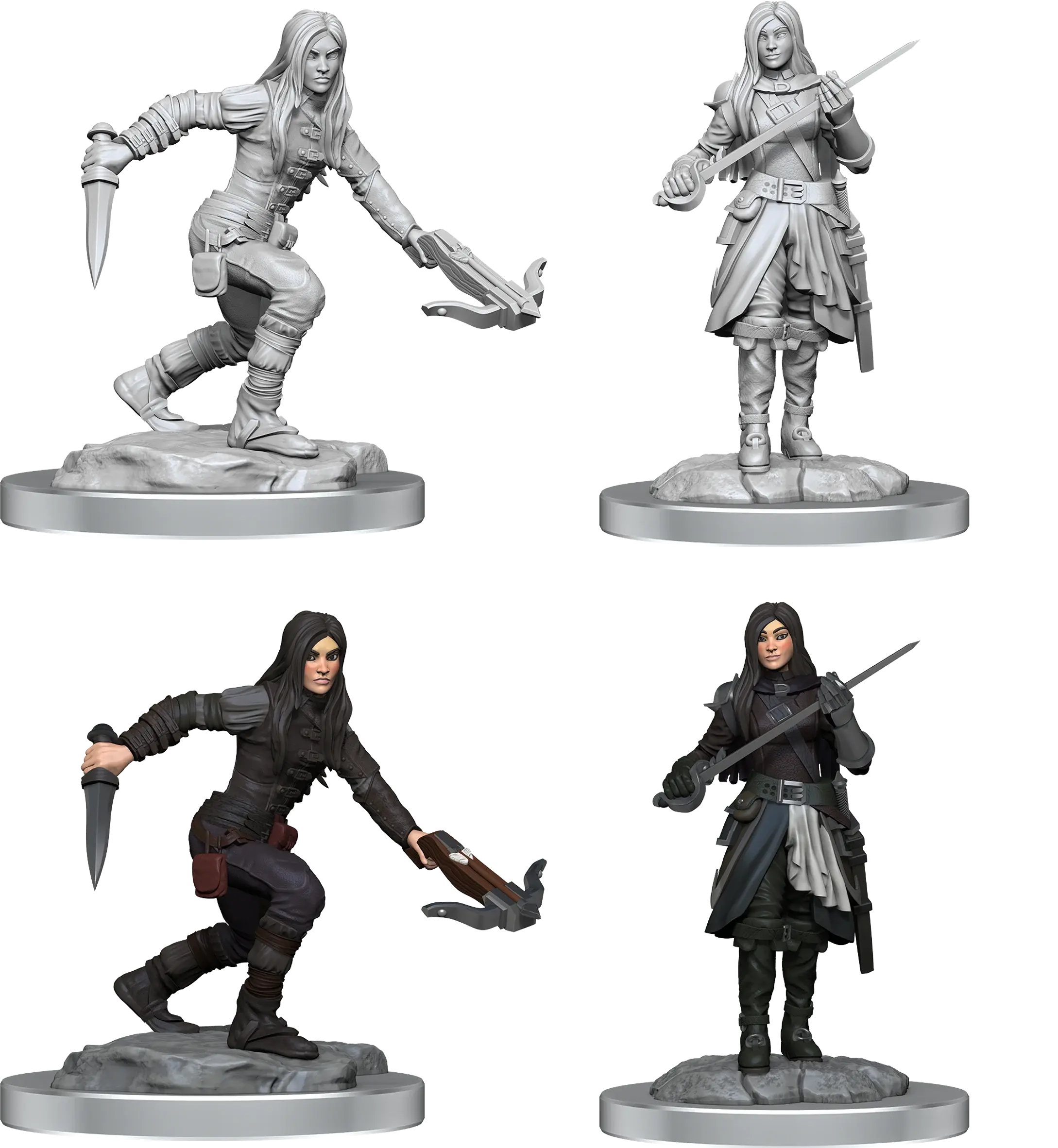D&D Marvelous Unpainted Wave 17- Half-Elf Rogues Female