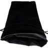 Fanroll: Large Dice Bag Velvet Black w/ Black Satin