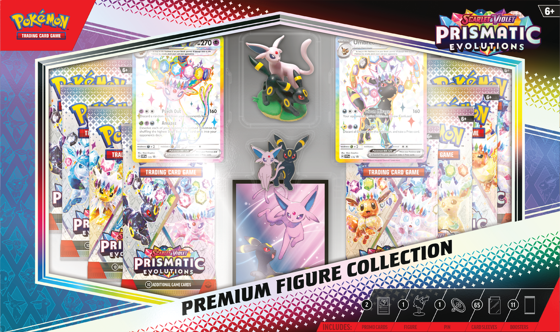 Pokemon TCG: Scarlet and Violet Prismatic Evolutions Premium Figure Collection