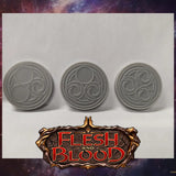 Flesh and Blood Tokens: Pitch Tokens 1/2/3 Wandering Adventures