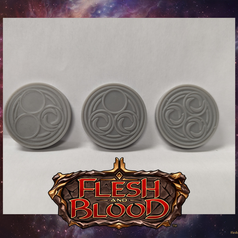 Flesh and Blood Tokens: Pitch Tokens 1/2/3