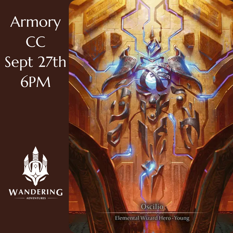 Flesh And Blood Armory: CC Fri Sept 27th @ 6pm