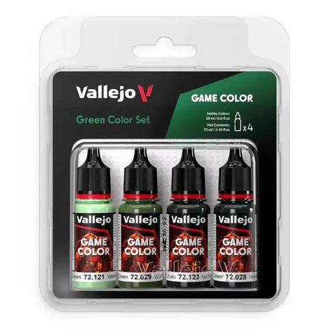 Vallejo Game Color Set: Green Set