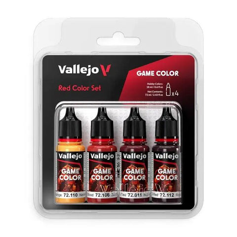 Vallejo Game Color Set: Red Set