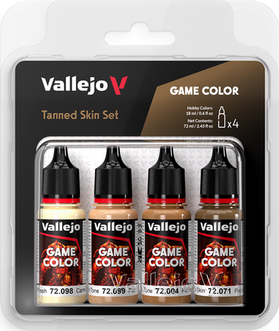 Vallejo Game Color Set: Tanned Skin