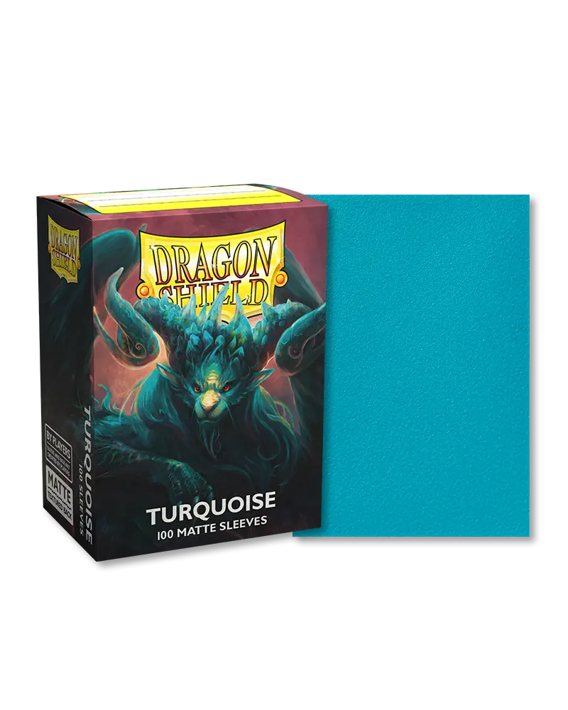 Dragon Shield Sleeves-TURQUOISE- Matte 100CT