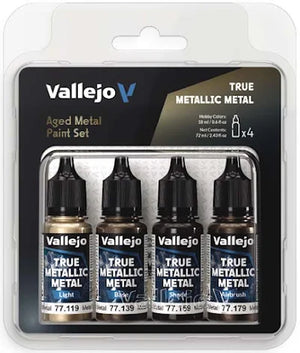 Vallejo True Metallic Metal- Paint Sets