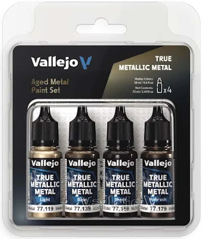 Vallejo True Metallic Metal- Paint Sets