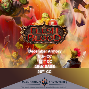 Flesh and Blood Armory: December