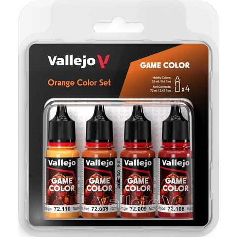 Vallejo Game Color Set: Orange Set