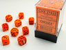Vortex Orange/ black Dice Block (36 Dice)