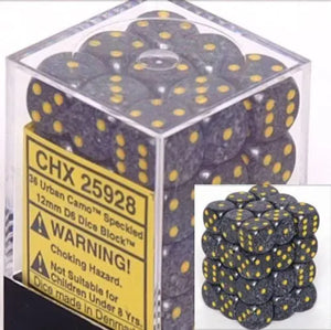 Speckled Urban Camo Dice Block (36 Dice)