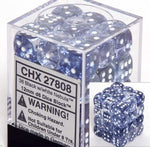 Nebula Black/ white Luminary Dice Block (36 Dice)