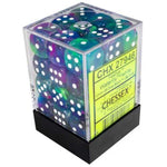 Festive Waterlily/white Dice Block (36 Dice)