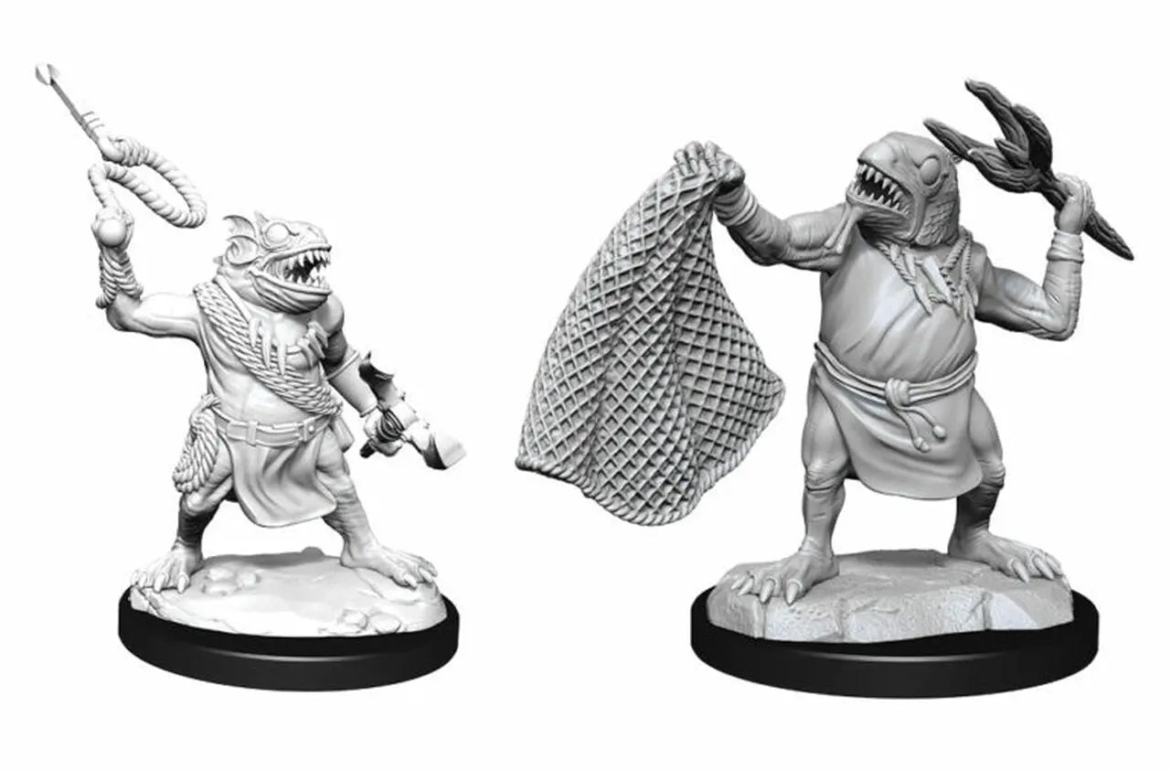 D&D Marvelous Unpainted- Kuo-Toa & Kuo Toa Whip