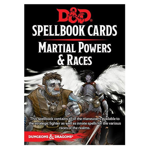 D&D: Martial Powers and Races Spellbook Cards