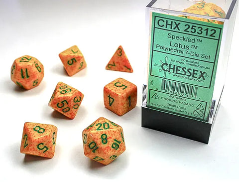 Speckled Lotus 7-Die set Chessex