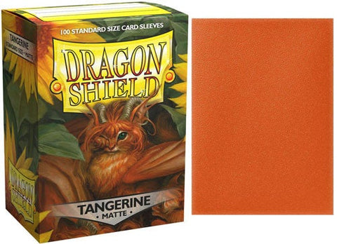 Dragon Shield Sleeves- TANGERINE- Matte 100CT