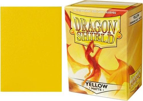 Dragon Shield Sleeves-YELLOW- Matte 100CT