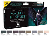 Vallejo Fantasy Pro Paint Set: Malefic Flesh Set