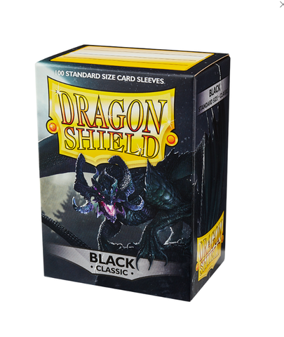 Dragon Shield Sleeves-BLACK- Classic 100CT