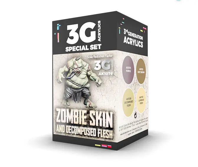 AK Interactive Wargame Color: Zombie Skin and Decomposed Flesh