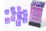 Borealis Purple/ white Luminary Dice Block (36 Dice)