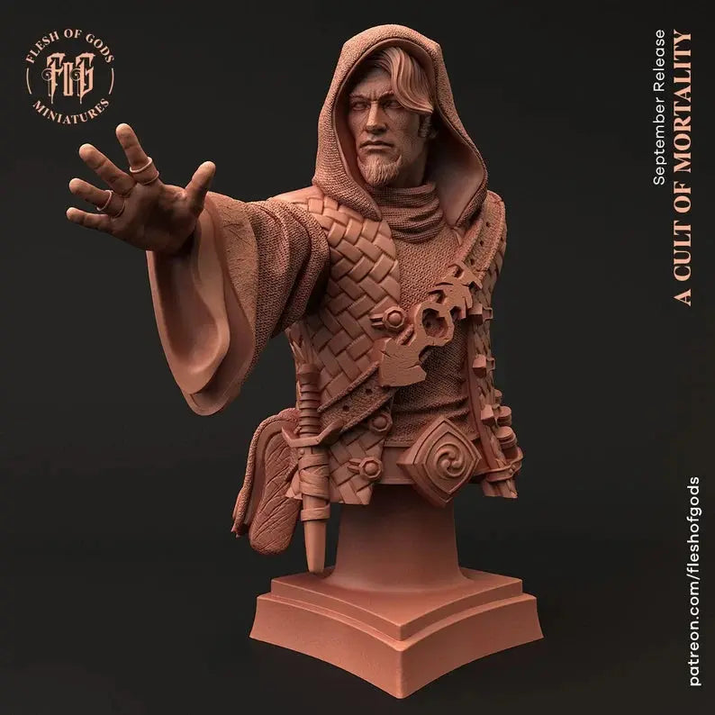 Male Sorcerer Bust - Flesh of Gods