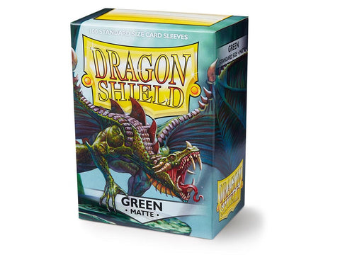 Dragon Shield Sleeves-GREEN- Matte 100CT