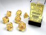 Translucent Yellow/ white 7-Die set