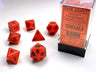 Opaque Orange/ black 7-Die Set