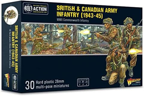 British & Canadian Army Infantry (1943-45) WWII Commonwealth Infantry- Bolt Action