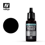 Black- Vallejo Surface Primer- 17 ml.