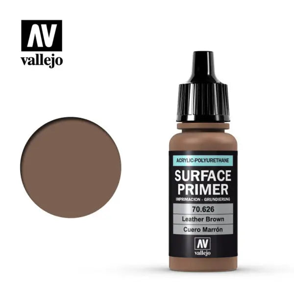 Leather Brown- Vallejo Surface Primer- 17 ml.