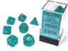 Borealis® Polyhedral Teal/gold 7-Die Set