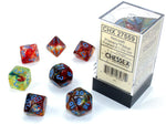 Nebula Polyhedral Primary/ blue Luminary 7-Die Set