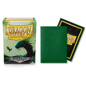 Dragon Shield Sleeves-EMERALD- Matte 100CT