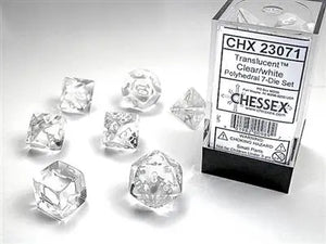 Translucent Clear/ white 7-Die set