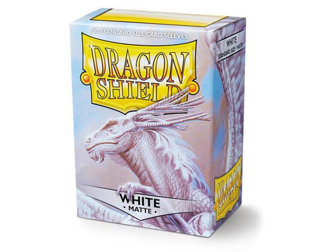 Dragon Shield Sleeves-WHITE- Matte 100CT