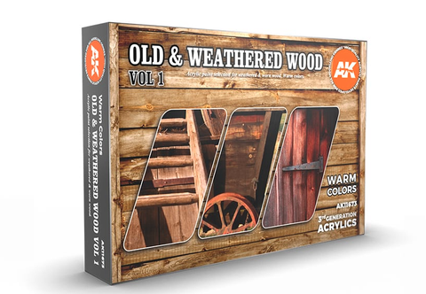 AK Interactive: Old and Weathered Wood Volume 1