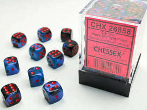 Gemini Black-Starlight/red Dice Block (36 Dice)