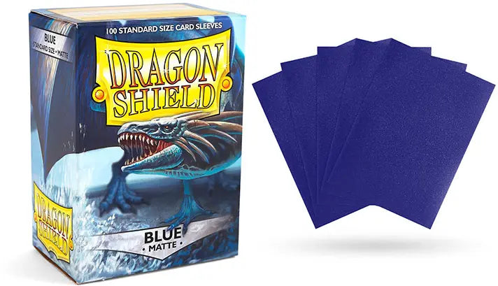 Dragon Shield Sleeves- BLUE- Matte 100CT