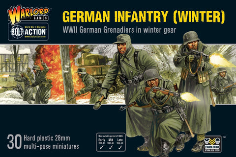 German Infantry (Winter) WWII German Grenadiers in winter gear- Bolt Action
