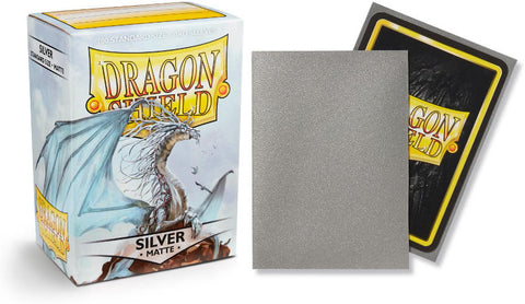 Dragon Shield Sleeves-SILVER- Matte 100CT