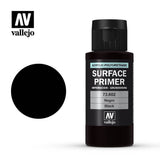 Black- Vallejo Surface Primer- 60 ml