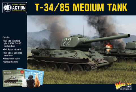 T-34/85 Medium Tank- Bolt Action