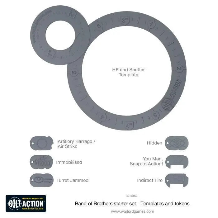Bolt Action Templates- Warlord Games