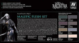 Vallejo Fantasy Pro Paint Set: Malefic Flesh Set