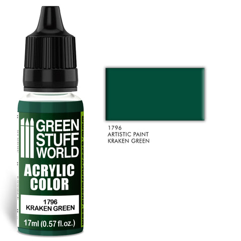 GreenStuffWorld Acrylic Paint: Kraken Green
