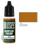 GreenStuffWorld Acrylic Paint: Leather Brown